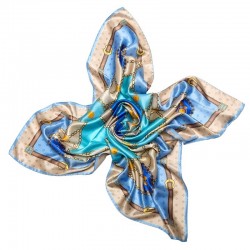 Esarfa matase Mila Schon Timeless Blue